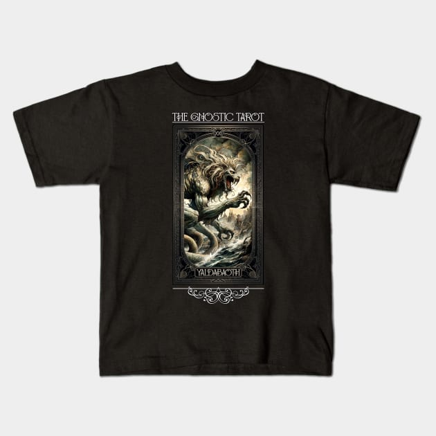 Gnostic Tarot Major Arcana - Yaldabaoth Kids T-Shirt by AltrusianGrace